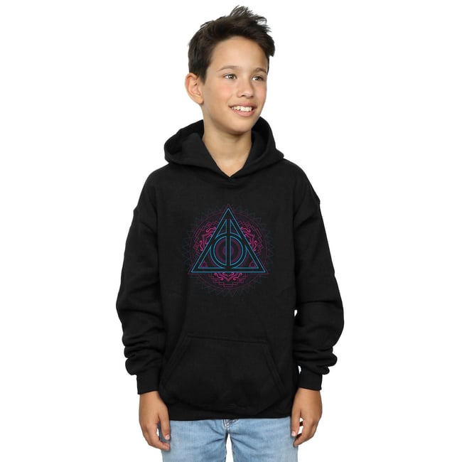 Sweat à capuche DEATHLY HALLOWS noir <span itemprop=