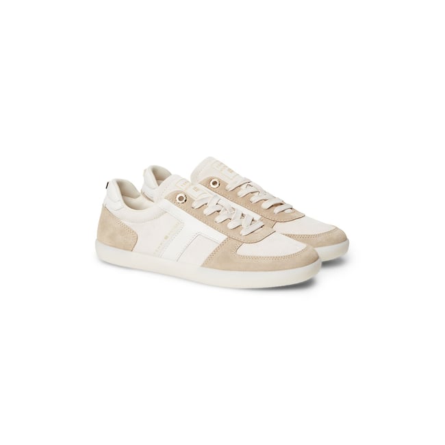 Baskets en cuir suède, TRIBECA beige/écru <span itemprop=