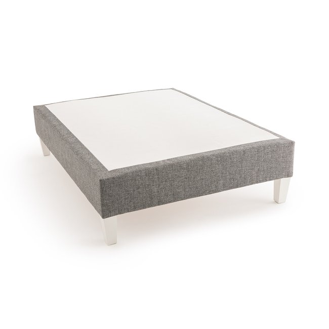 Sommier forrado com ripas revestidas, alt. 26 cm antracite <span itemprop=