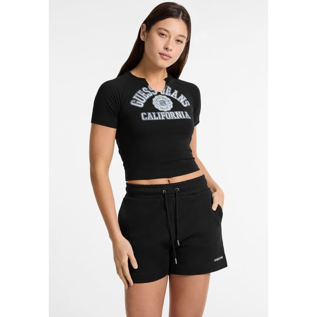 T-Shirt Logo Cropped noir <span itemprop=
