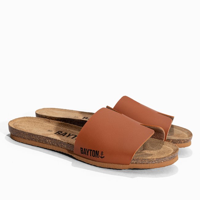 Sandales pour femme DJILIAN marron <span itemprop=