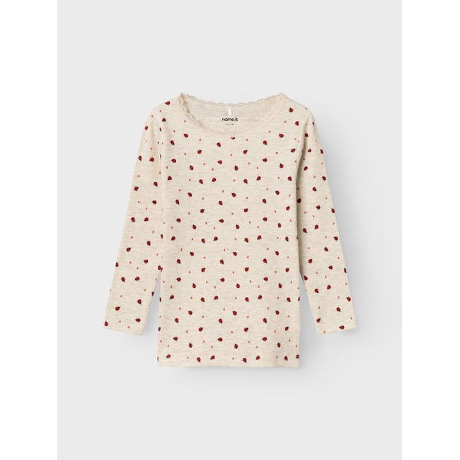 Top À Manches Longues peyote melange <span itemprop=