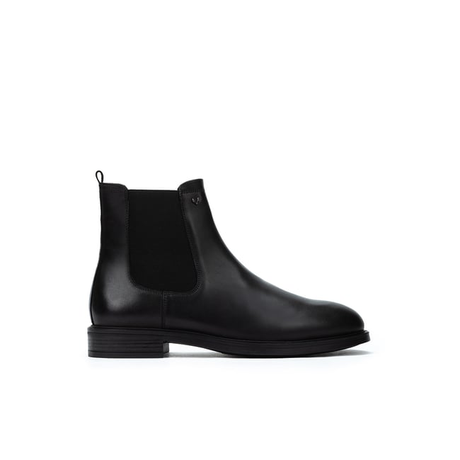 Bottines cuir Albany black <span itemprop=