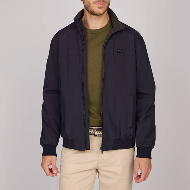 Blouson bleu marine <span itemprop=