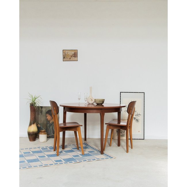 Table à manger scandinave Karla N°75 - Bon état Couleur bois <span itemprop=