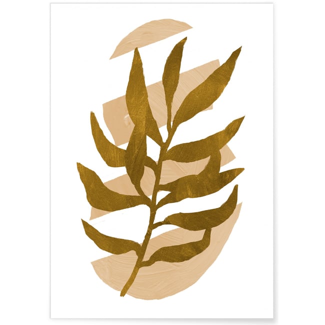 Affiche Abstract Flower 1 Couleur blanc <span itemprop=