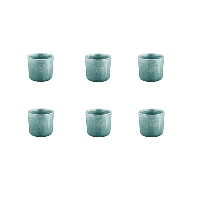 Lot de 6 mugs en grès, MAGMA Couleur bleu <span itemprop=