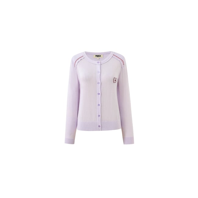 Cardigan KATINKA violet lilas <span itemprop=