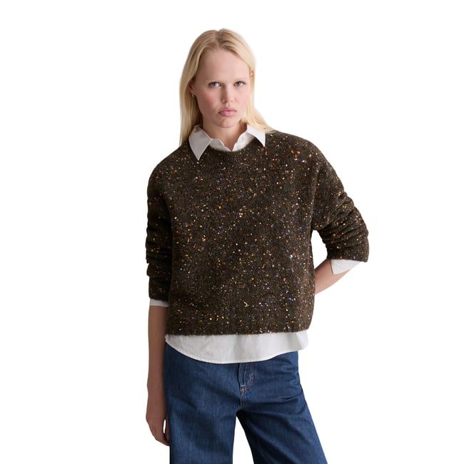 Pull bouclé oversize en mélange de laine vierge et de viscose - MARC O’POLO DENIM