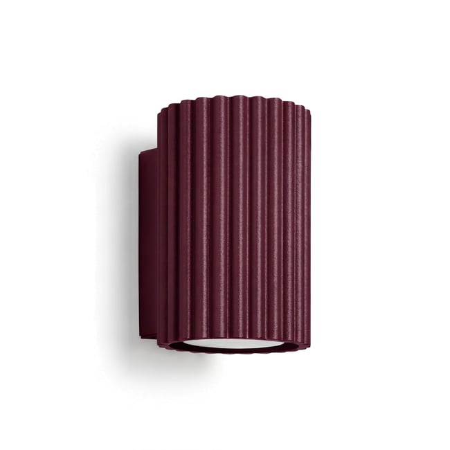 Applique murale Aluminium Bourgogne GU10 1 Karbon Couleur bourgogne <span itemprop=