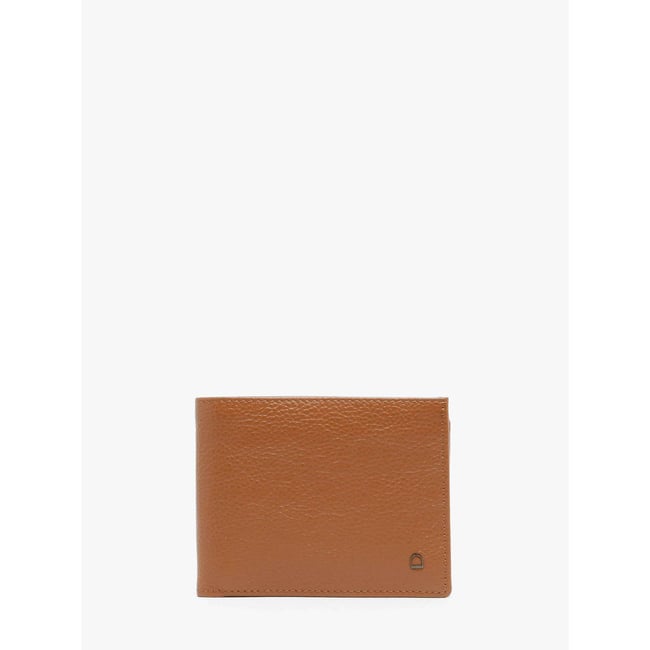 Portefeuille cuir Madras camel <span itemprop=