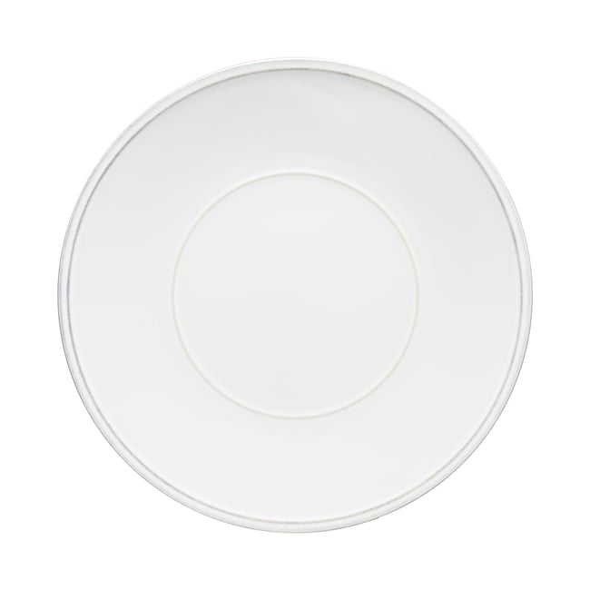 Assiette de présentation/Plat en grès, FRISO Couleur blanc <span itemprop=