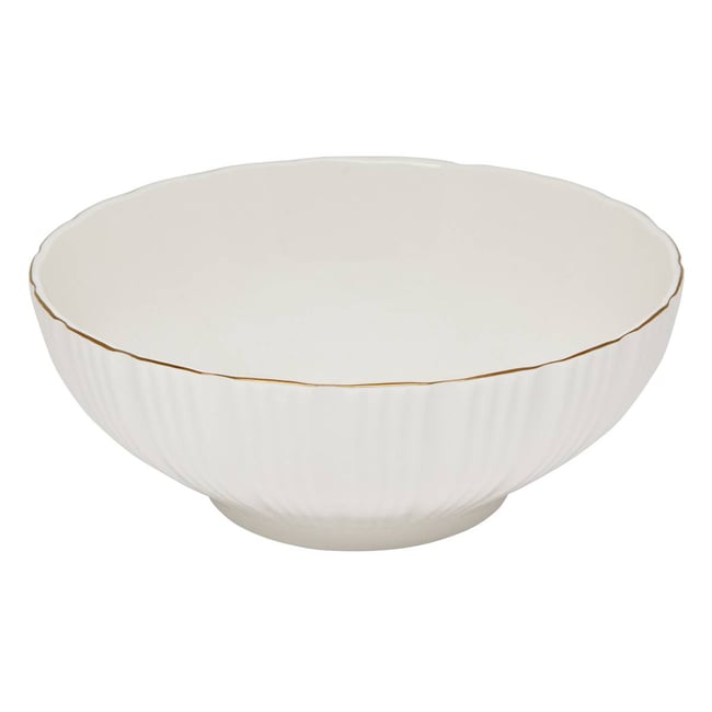 Saladier en porcelaine DAPHNE Couleur blanc <span itemprop=