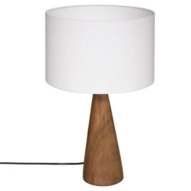 Lampe bois de pin AINA Couleur blanc <span itemprop=