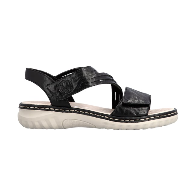 Sandales Cuir noir <span itemprop=