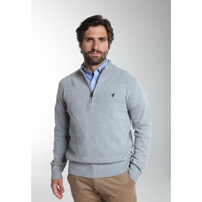 Pull col camionneur  en coton LÉOPOL - GENTLEMAN FARMER