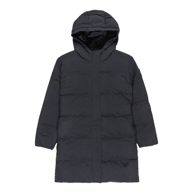 Doudoune longue ON MY WAY PUFFER. noir anthracite <span itemprop=