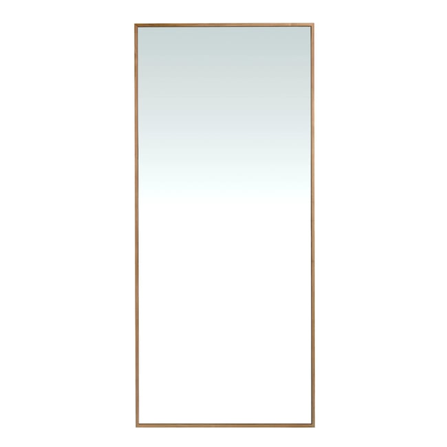 Miroir mural rectangulaire noyer Couleur noyer <span itemprop=