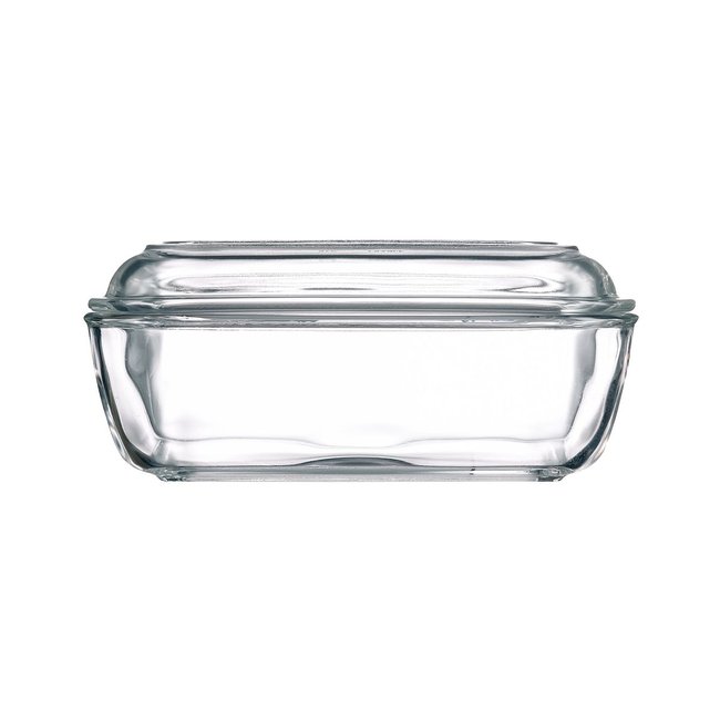 Beurrier en verre 17 cm -HOME CLASSIC Couleur transparent <span itemprop=