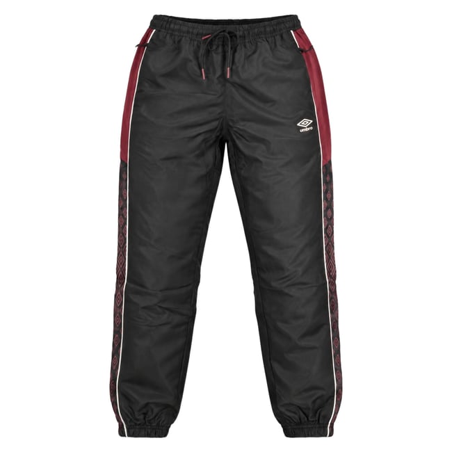 Jogging regular fit noir/bordeaux <span itemprop=