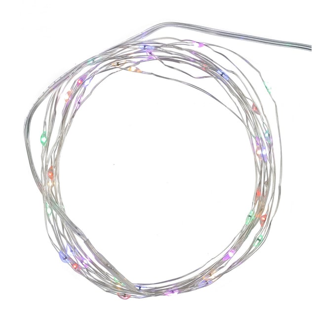 Guirlande Knirke Multicolore 390cm à Piles Couleur v019844 <span itemprop=