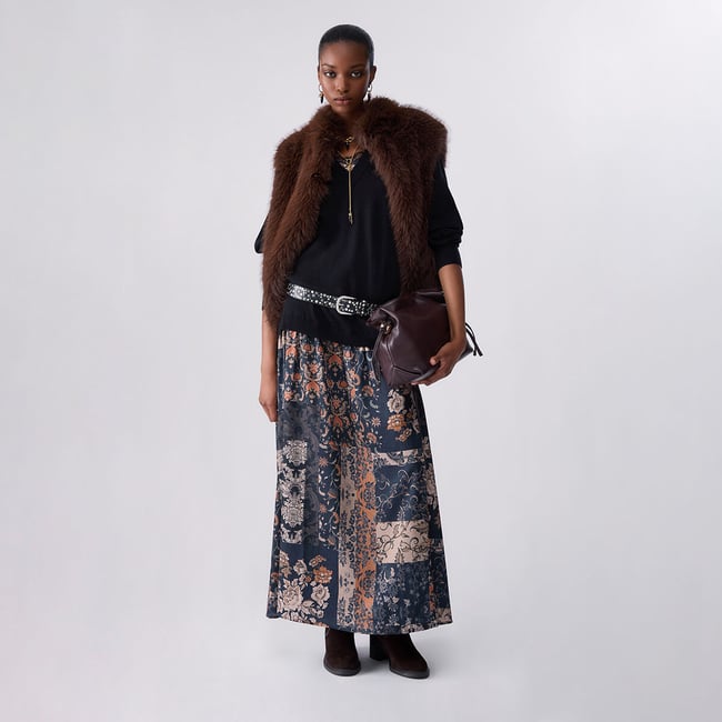 Robe longue en mélange de laine - LIU JO