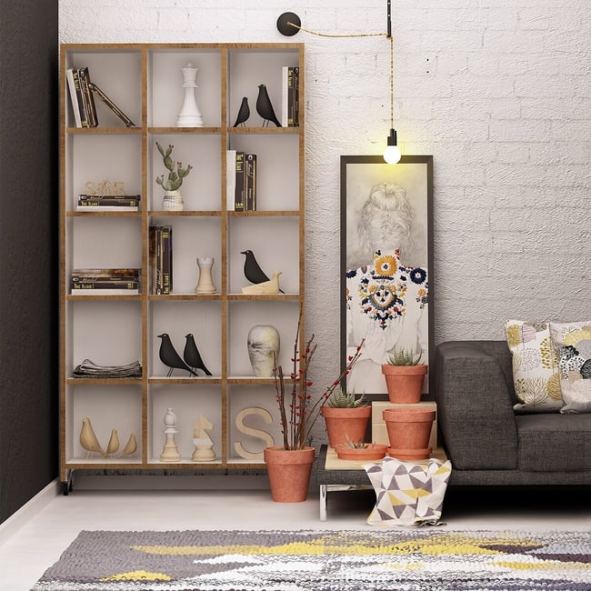 Полка для книг, Crotone / Кротоун цвет дуб SO'HOME