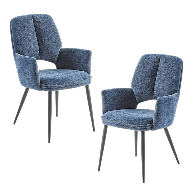 Fauteuil de table à dossier ouvert (lot de 2) LIGURIE - PIER IMPORT