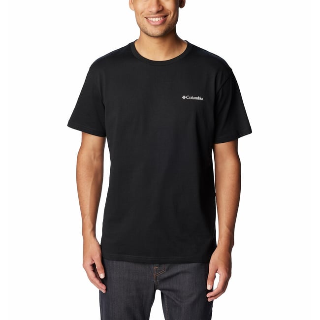 Essential Short Sleeve T-Shirt with Chest Logo Print - COLUMBIA