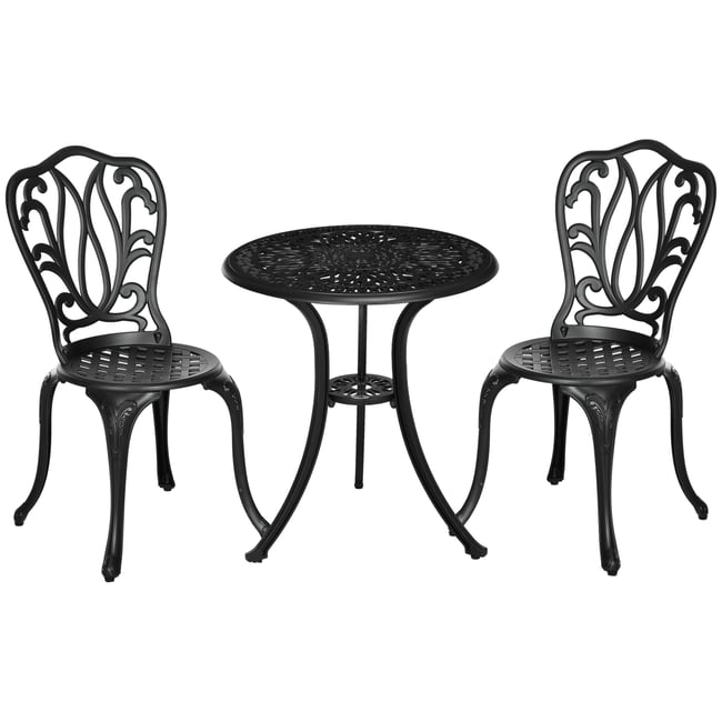 Ensemble de bistrot d'extérieur Aluminium - OUTSUNNY