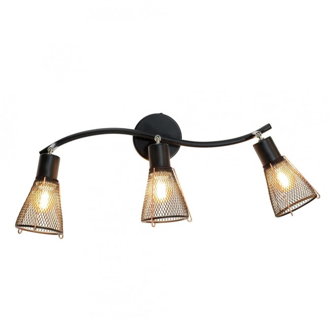 Applique murale en métal, FORLINE Couleur noir <span itemprop=