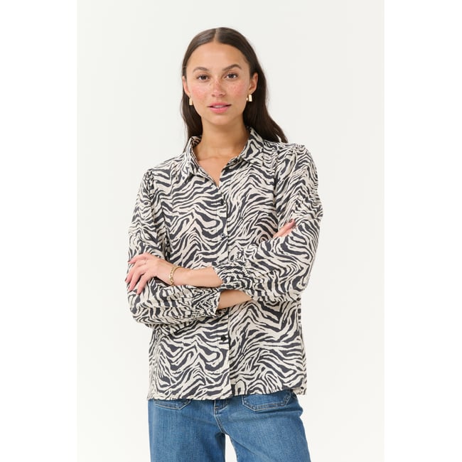 Long sleeved shirt noir black oyster moonstruck <span itemprop=