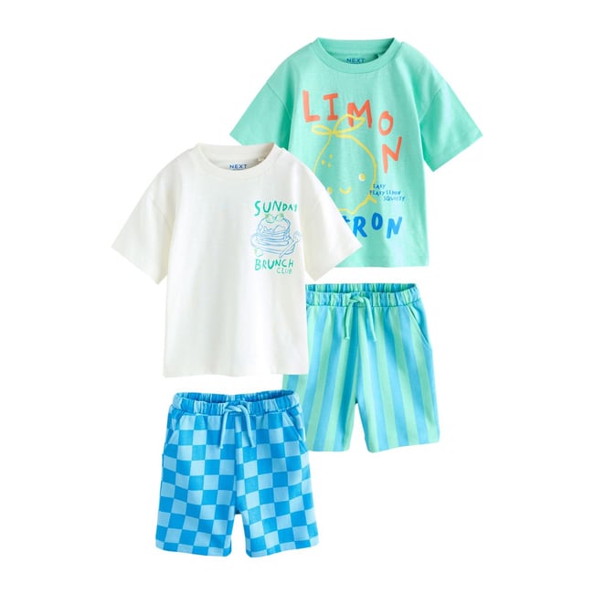 T-shirt à manches courtes et short, lot de 2 - NEXT