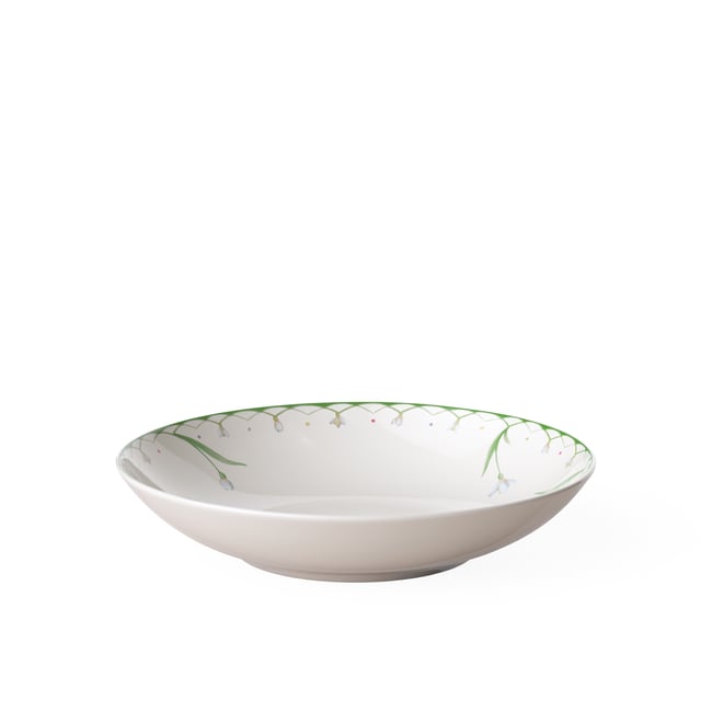 Assiette Creuse À Pâtes COLOURFUL SPRING Couleur vert <span itemprop=