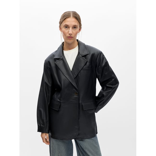 Veste En Cuir noir - black1 <span itemprop=