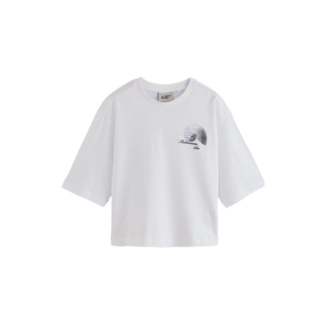 T-shirt à manches mi-longues licence officielle blanche ashmoleon <span itemprop=