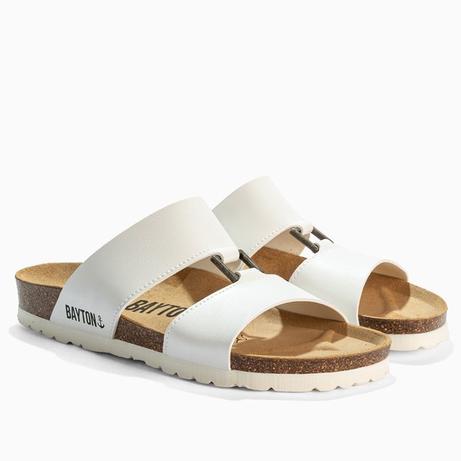 Sandales NAVIA pour femme blanc <span itemprop=