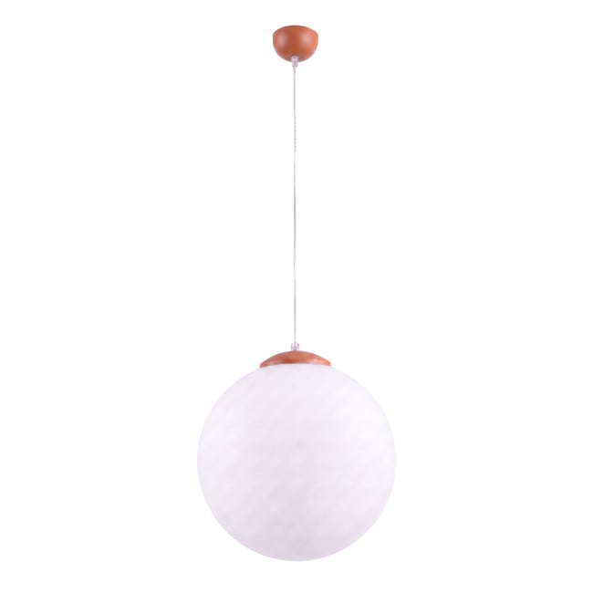 Suspension Acier Ocre Rouge E27 1 Ugo Couleur ocre rouge <span itemprop=