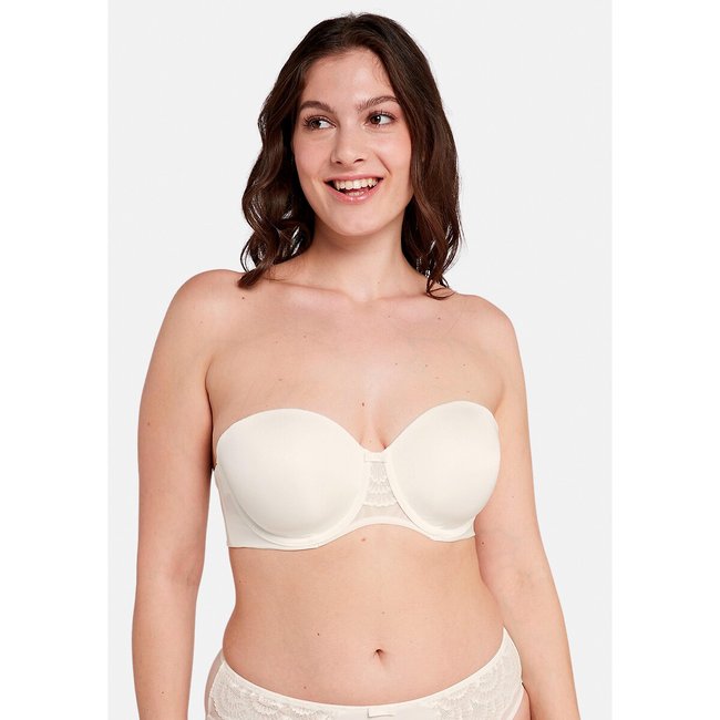 Bandeau  coque et armatures So Feminine ivoire <span itemprop=
