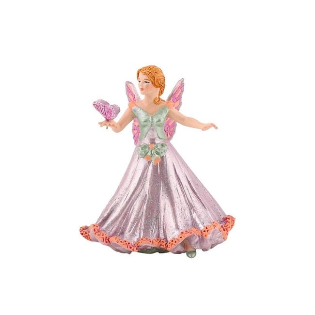 Figurine Elfe papillon rose rose <span itemprop=