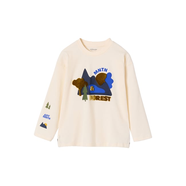T-shirt manches longues écru <span itemprop=