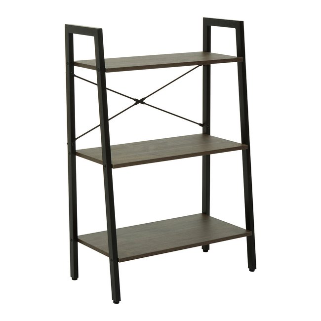 Harlan 3-Tier Ladder Shelf, brown, SO'HOME