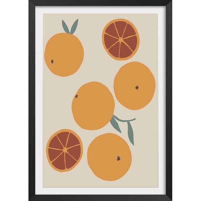 Affiche  orange fraiche - HEXOA