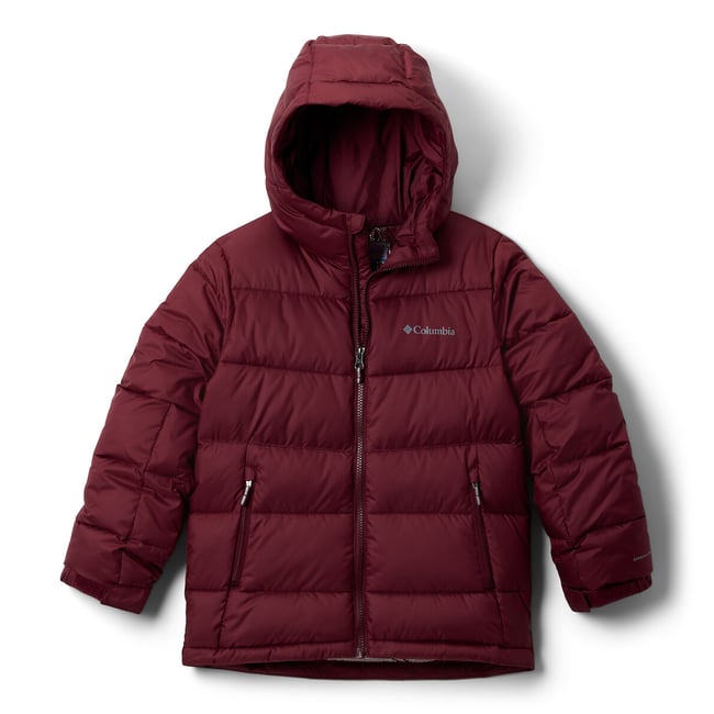 Doudoune à capuche  bordeaux <span itemprop=