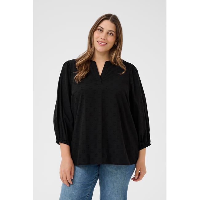 Blouse à manches longues noir black <span itemprop=