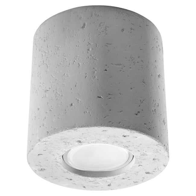 Plafonnier Béton Gris GU10 1 Orbis Couleur gris <span itemprop=