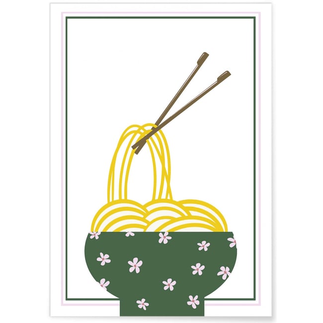 Affiche Nouilles chinoises Couleur blanc <span itemprop=