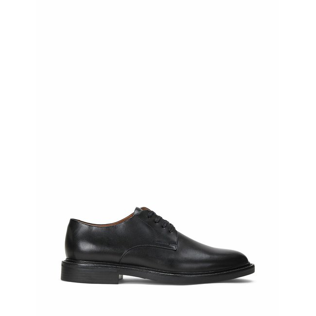 Derbies en cuir Asher noir <span itemprop=
