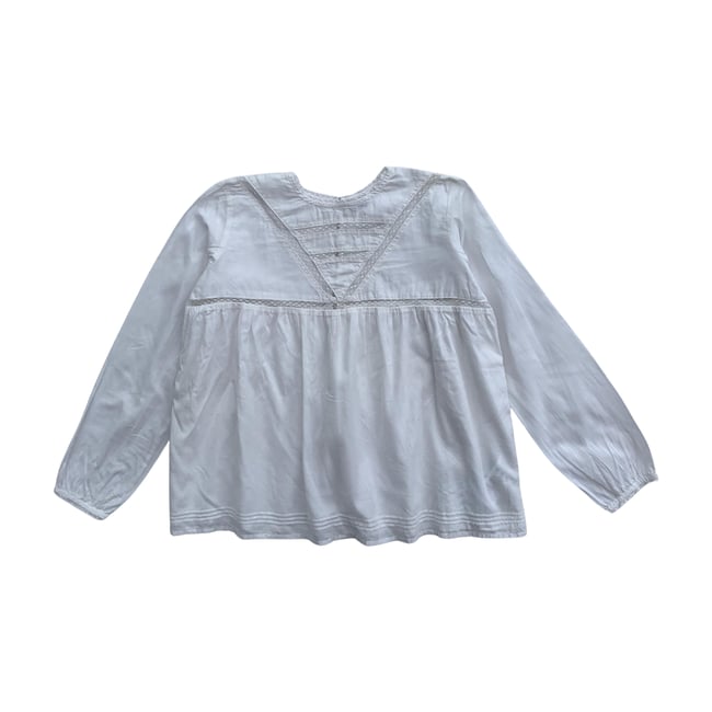 Blouse enfant - Très bon état blanc <span itemprop=