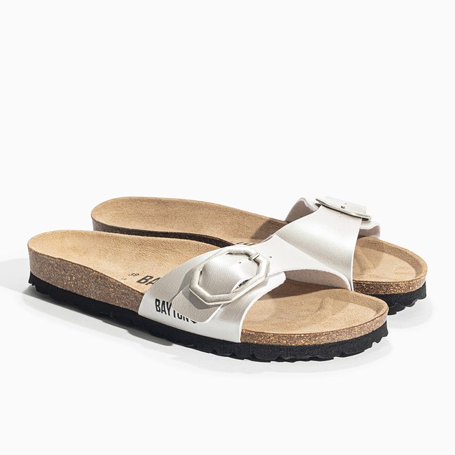 Sandales ZEPHYR pour femme argent <span itemprop=
